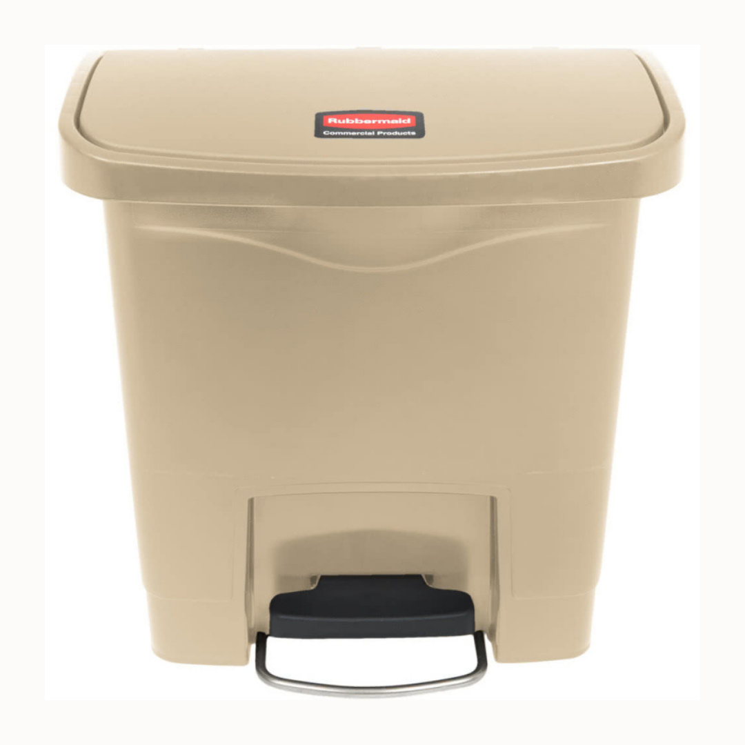 Rubbermaid Step-On keskeny pedálos szemetes kuka-15L bézs