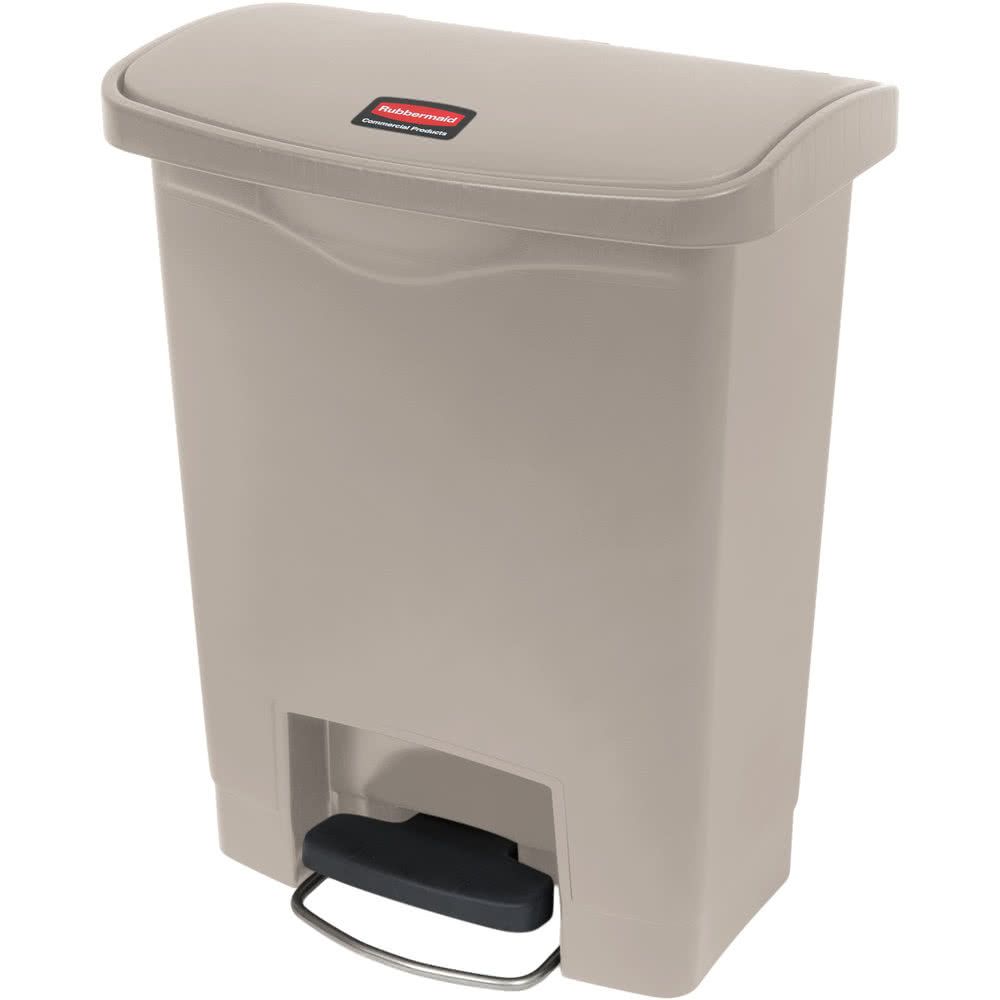 Rubbermaid Step-On keskeny pedálos szemetes kuka-bézs 30 literes