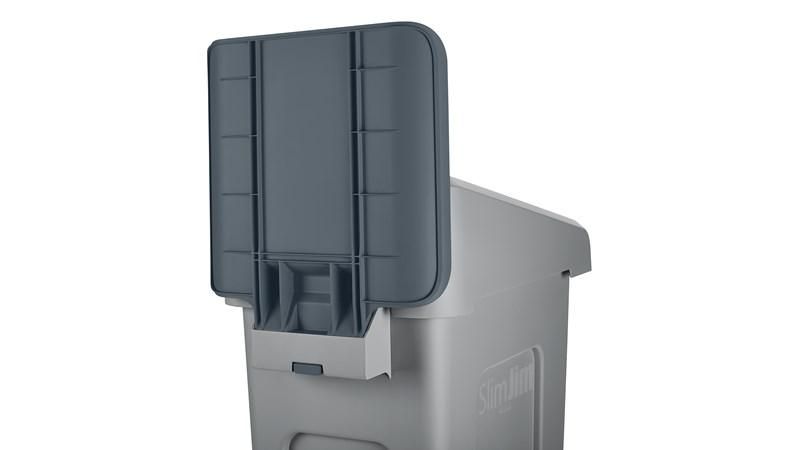 Rubbermaid információs tábla Slim Jim szelektív szetthez-szürke