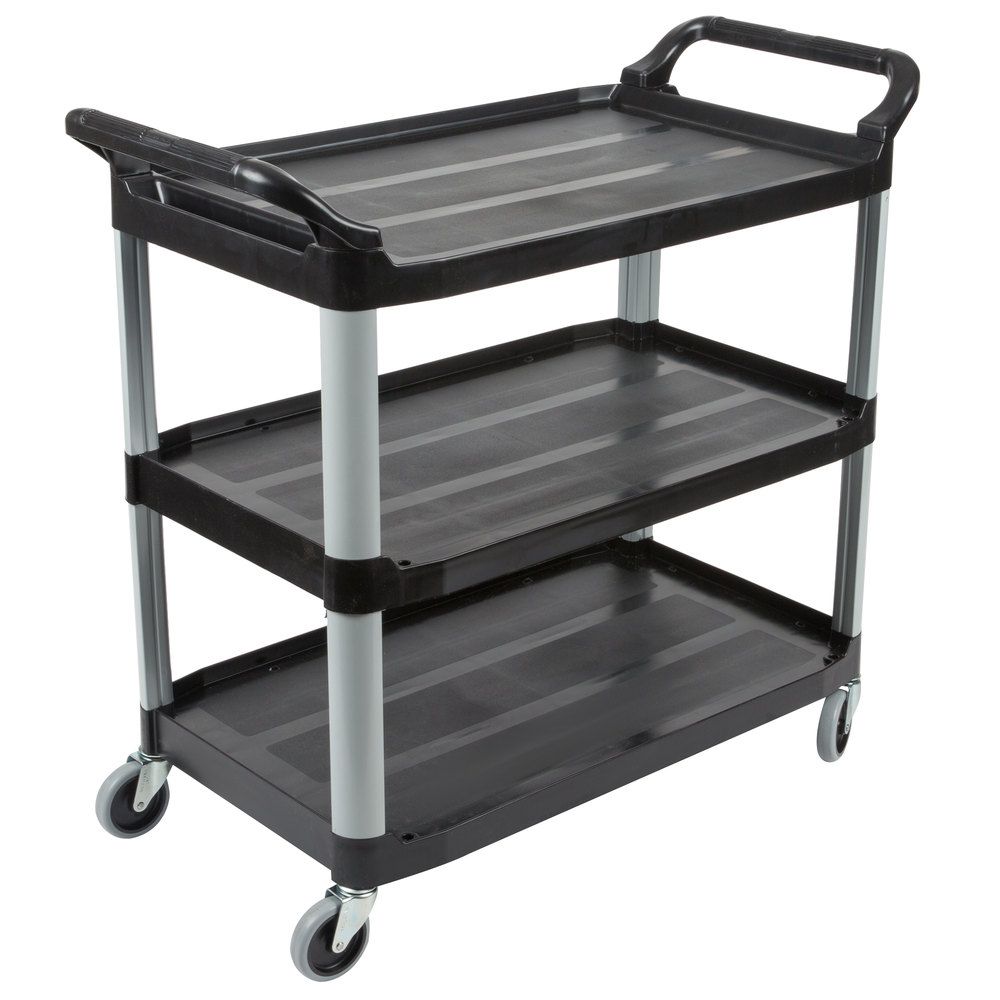 Rubbermaid X-tra szállodai szervizkocsi, 3 polcos