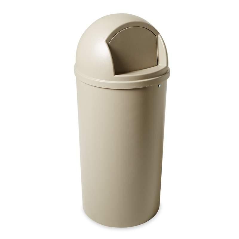 Rubbermaid Marshal billenő fedeles szemetes-bézs-95l-UV álló