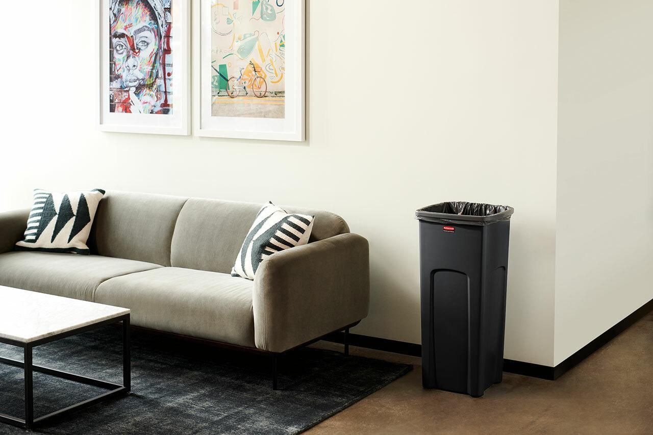 Rubbermaid Irodai szemetes  87L, fekete