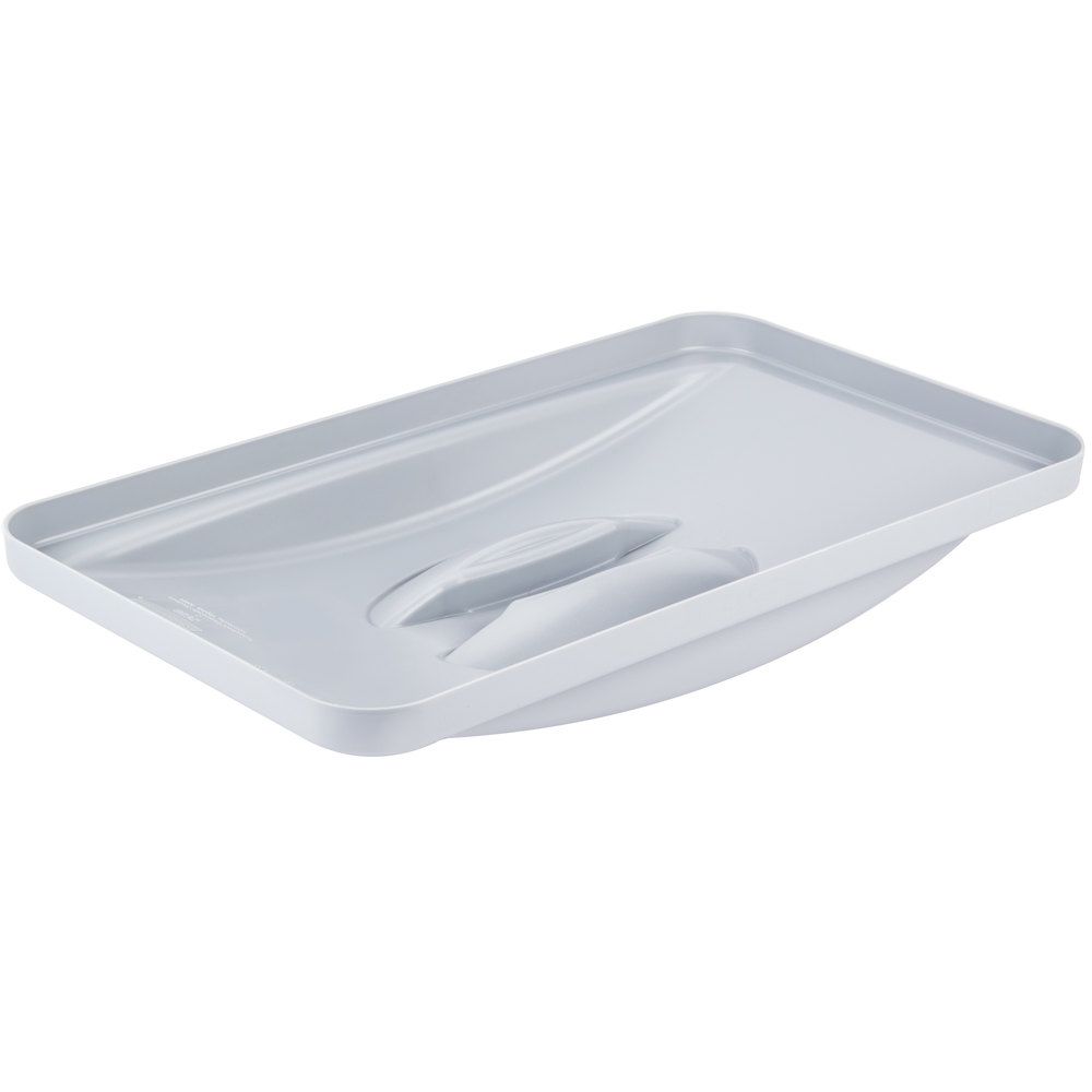 Rubbermaid Slim Jim szemetes kuka tető - fogantyús-szürke