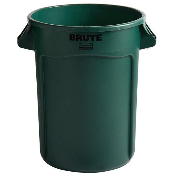 Rubbermaid Brute törhetetlen szemetes konténer 121.1L - sötétzöld