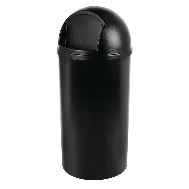 Rubbermaid Marshal-billenő fedeles szemetes-fekete-95L-UV álló