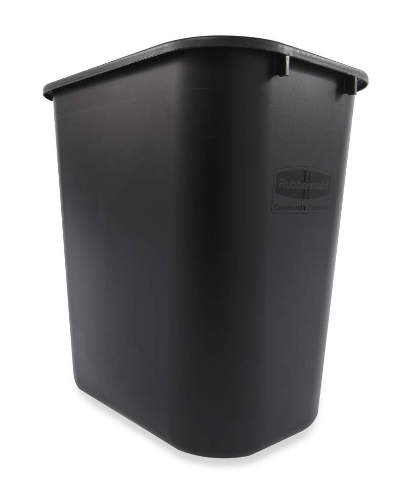 Rubbermaid 26,6 literes műanyag irodai szemetes kuka-fekete