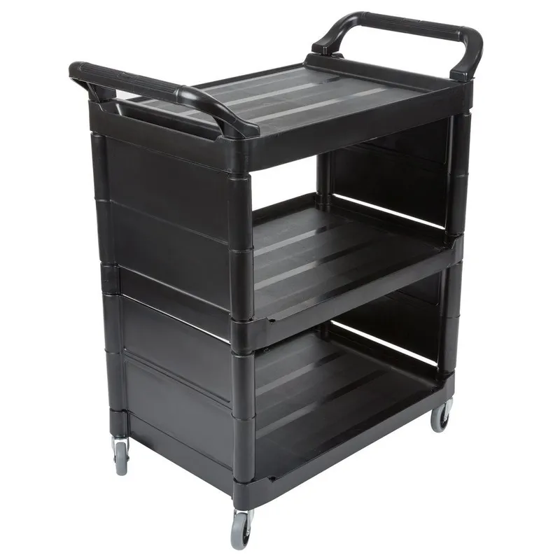 Rubbermaid kisméretű szervízkocsi, két oldalt zárt