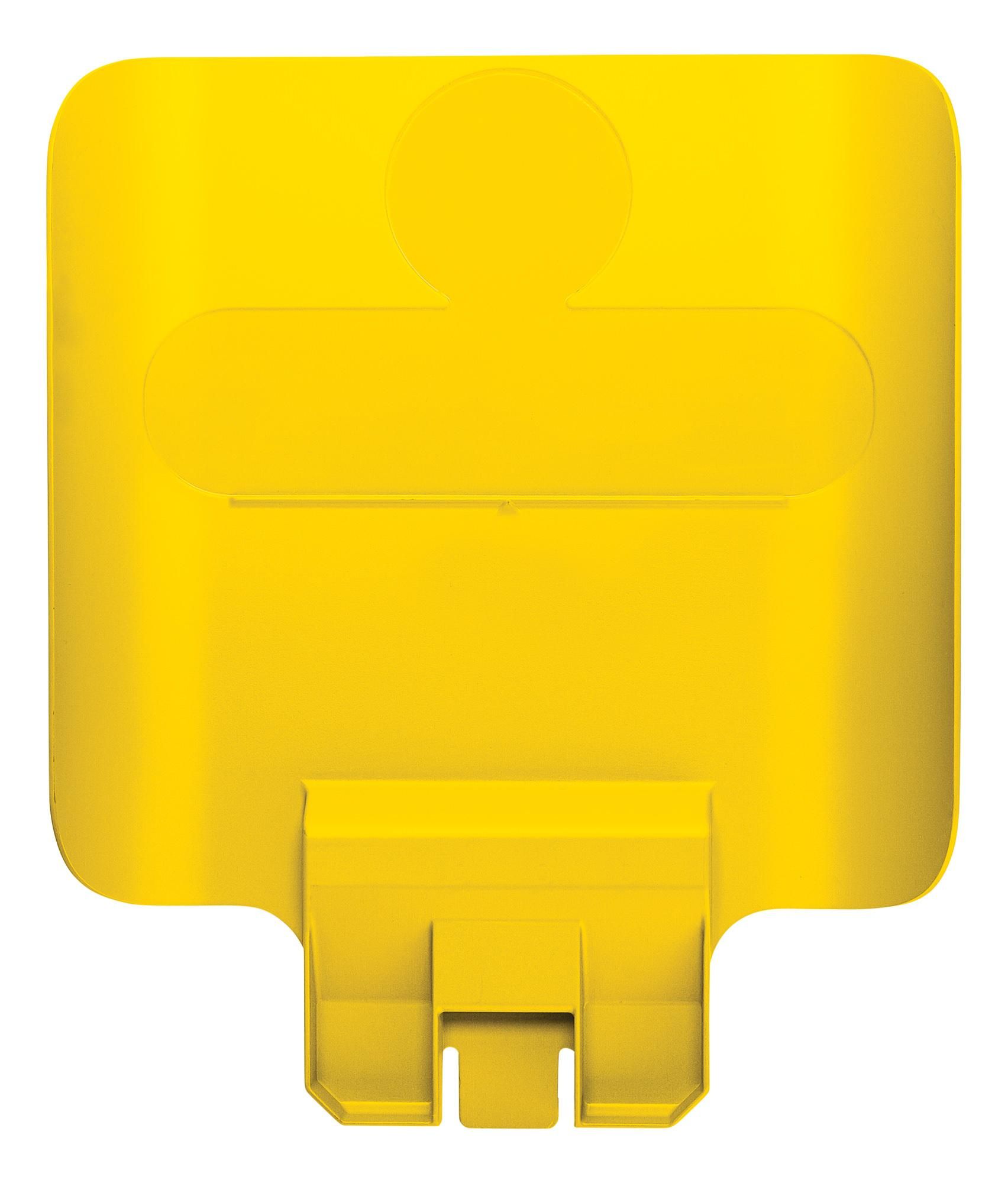 Rubbermaid információs tábla Slim Jim szelektív szetthez-sárga