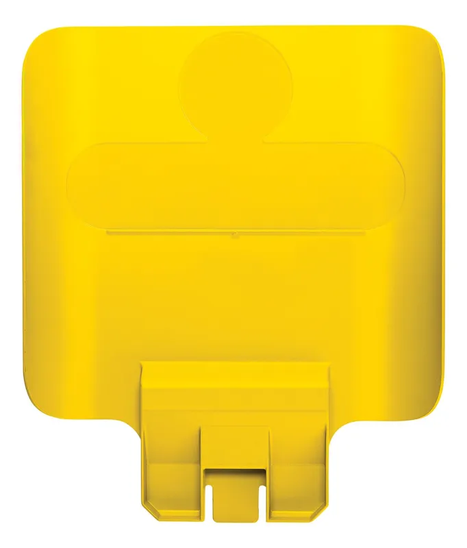 Rubbermaid információs tábla Slim Jim szelektív szetthez-sárga