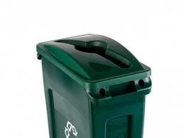 Rubbermaid Slim Jim szemetes kuka tető- két féle bedobónyílással-zöld