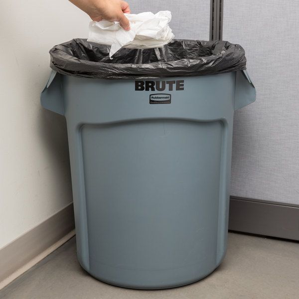 Rubbermaid Brute törhetetlen szemetes konténer 75,7L-szürke