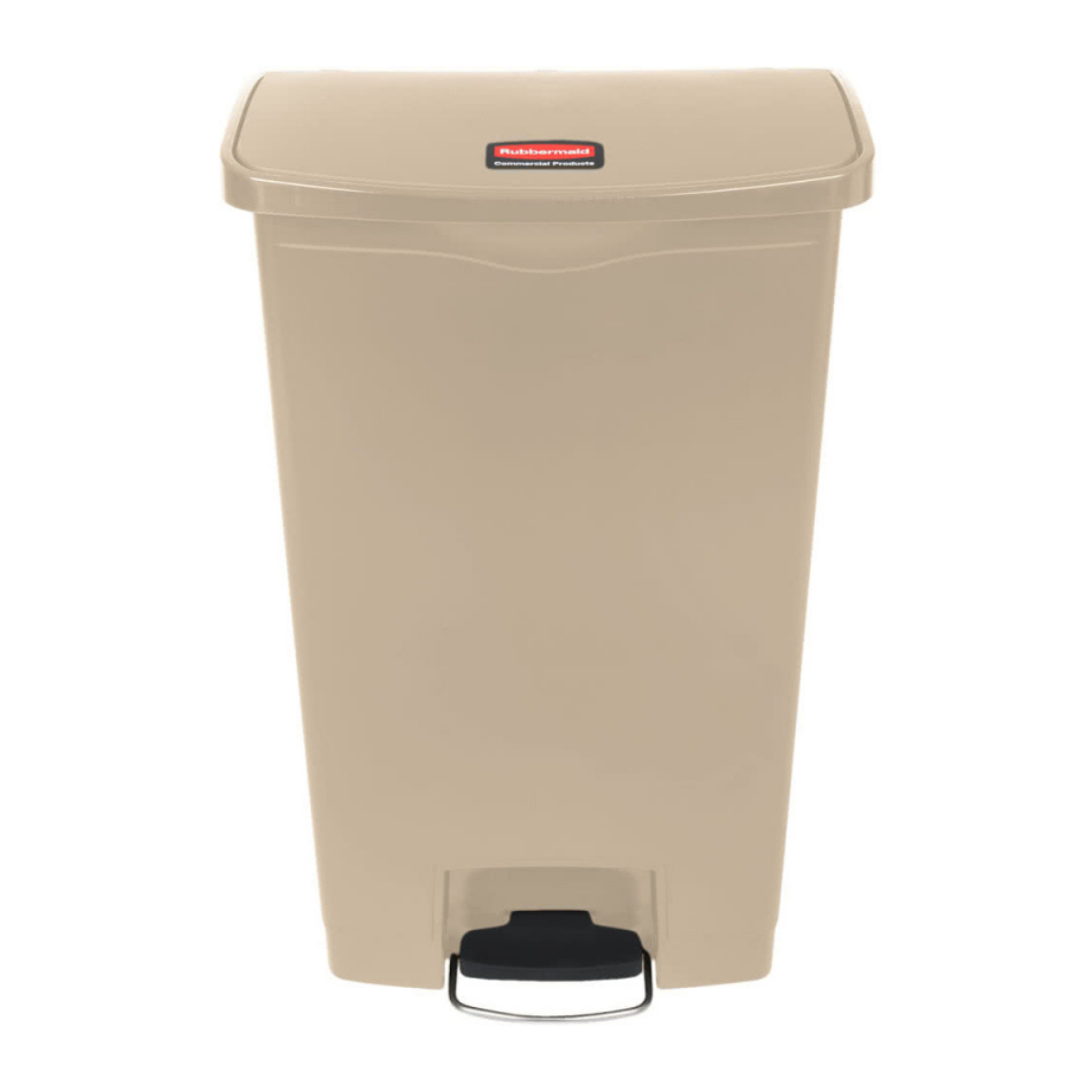 Rubbermaid Step-on keskeny pedálos szemetes kuka- bézs- 68 literes