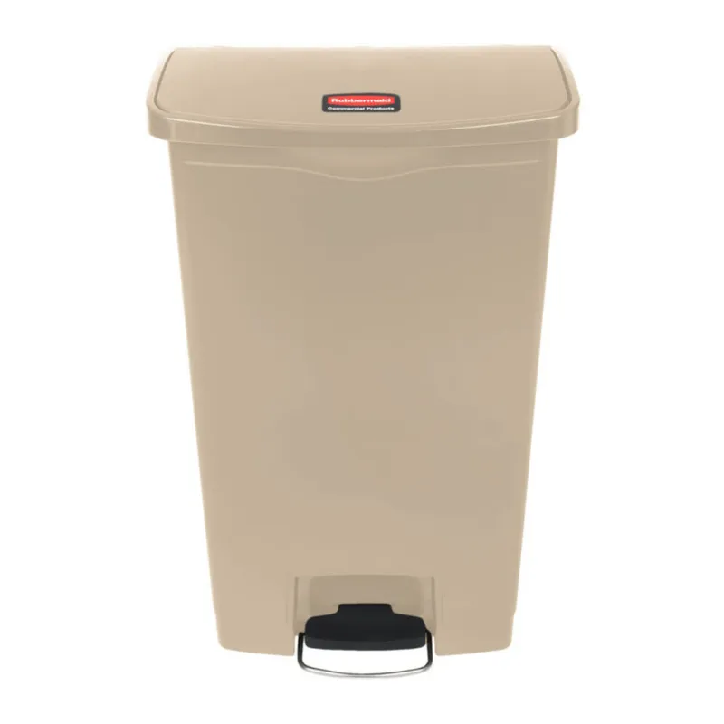 Rubbermaid Step-on keskeny pedálos szemetes kuka- bézs- 68 literes